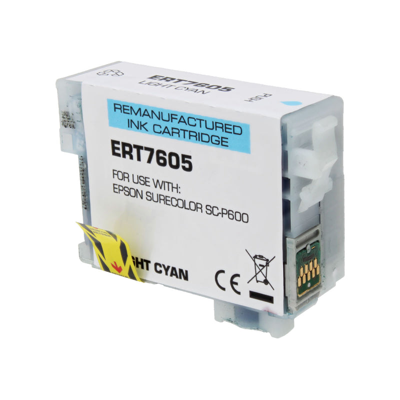 Remanufactured Epson 760 (T760520) Wide Format, Light Cyan, 25.9ml Yield