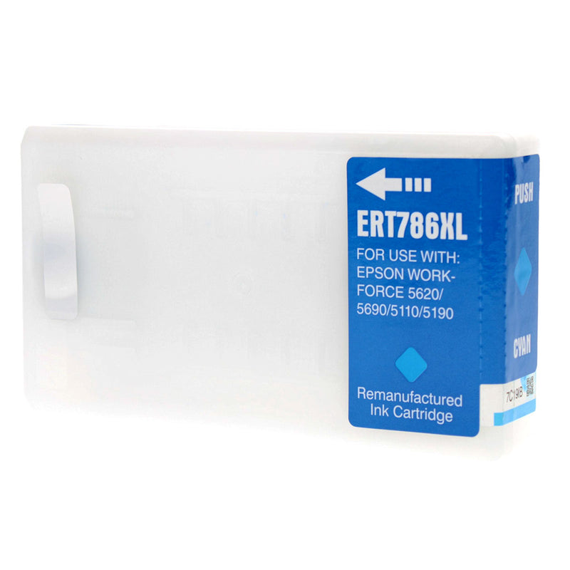 Remanufactured Epson 786XL (T786XL220) InkJet Cartridge, Cyan, 2000 Ultra High Yield