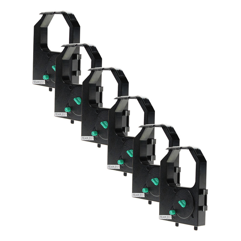 Compatible IBM IBM 2380 2390 (1040930) POS Ribbon, Black, 3.5 Million Characters, 6 Cartridge Value Pack, Made in USA