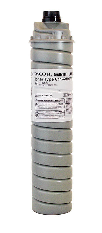 OEM Ricoh Type 6110D (841332) Toner Cartridge, Black, 43K Yield