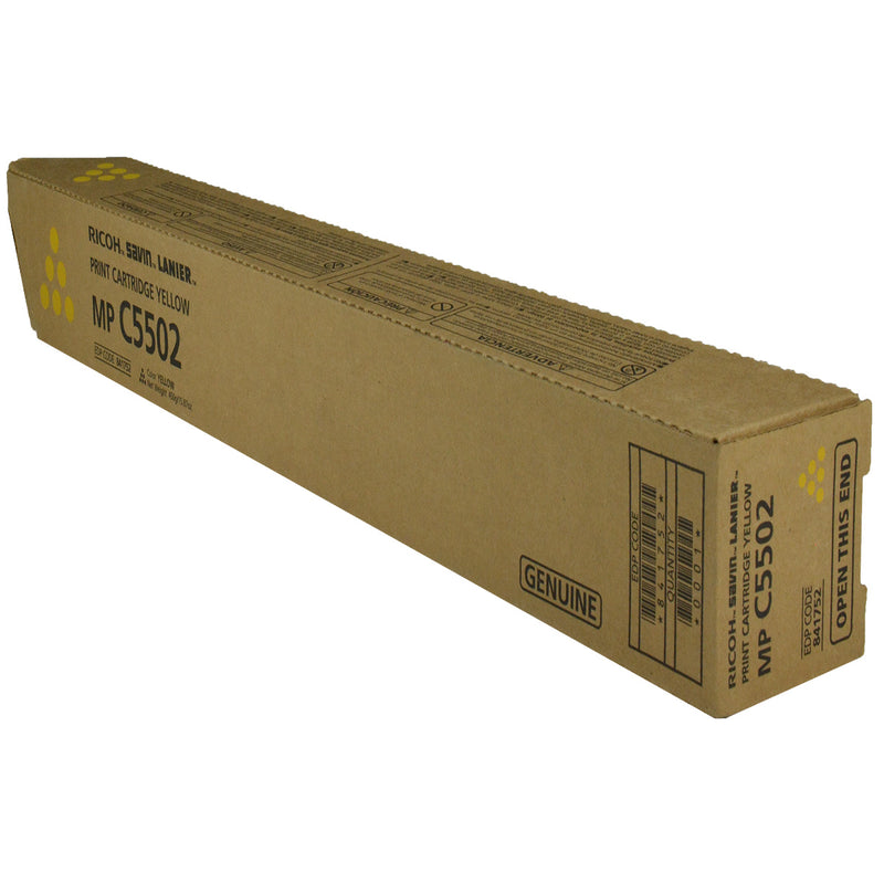 OEM Ricoh  (841752, 841680) Toner Cartridge, Yellow, 22.5K Yield