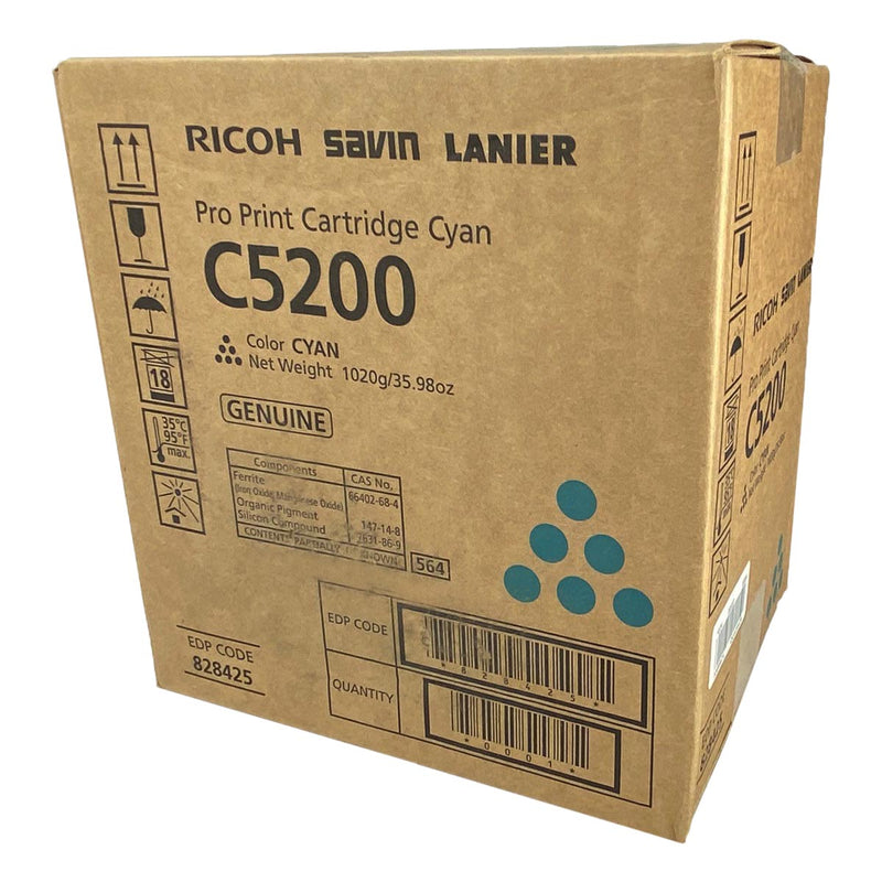 OEM Ricoh  (828425) Toner Cartridge, Cyan, 24K Yield