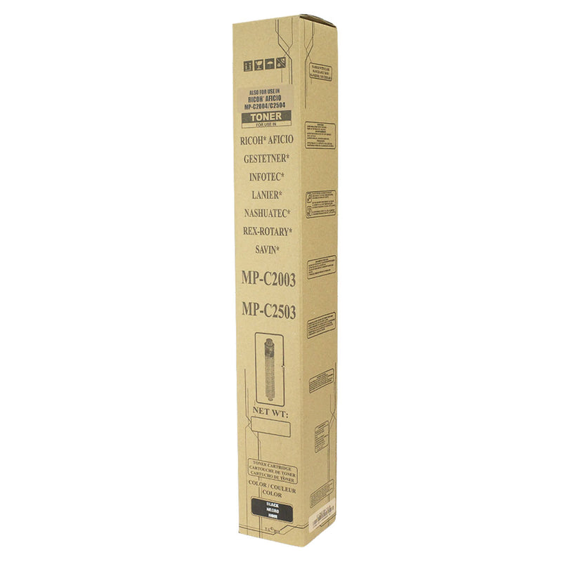 Compatible Ricoh MP C2003 / MP C2004 / MP C2503 (841918) Toner Cartridge, Black, 15K Yield, TAA Compliant, Made in USA