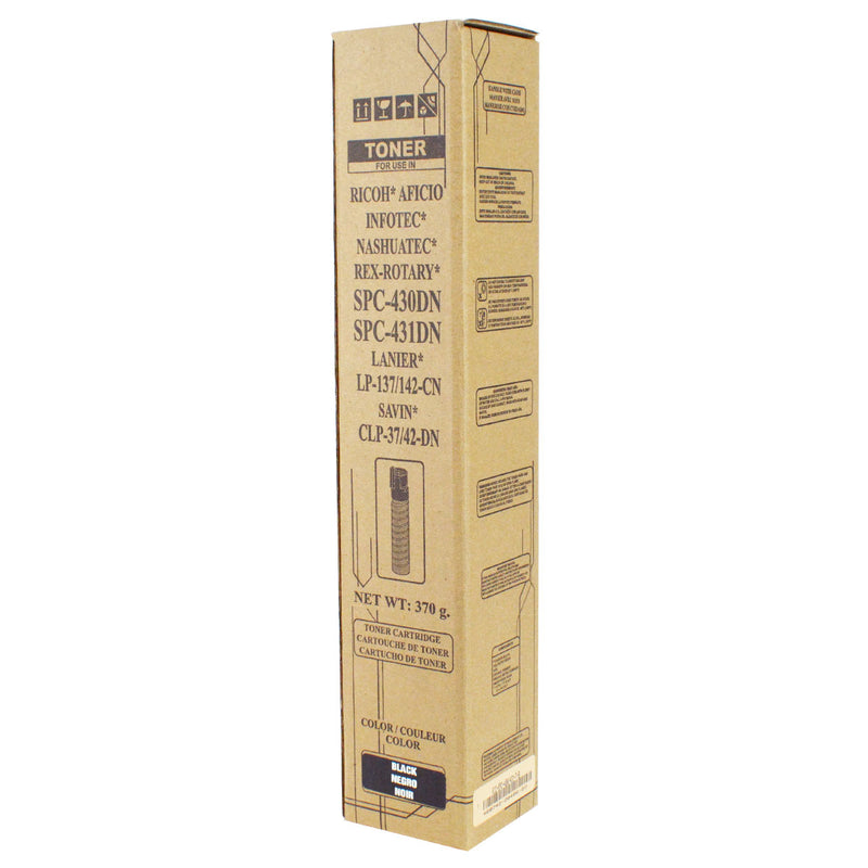 Compatible Ricoh SP C430A (821105) Toner Cartridge, Black, 24K Yield, TAA Compliant, Made in USA