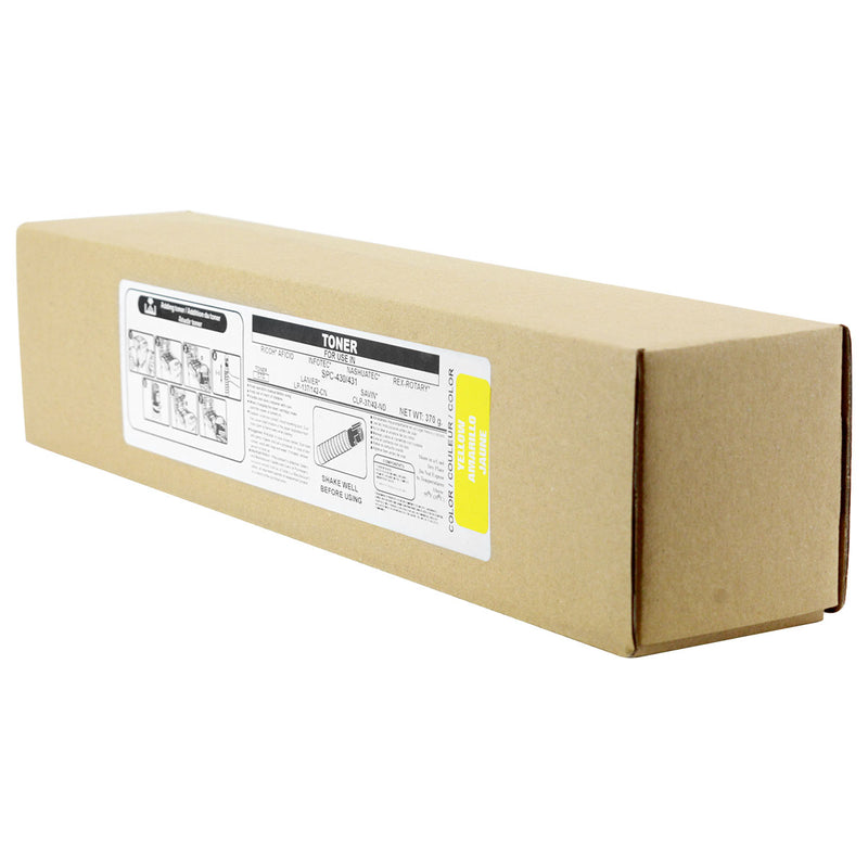 Compatible Ricoh SP C430A (821106) Toner Cartridge, Yellow, 21K Yield, TAA Compliant, Made in USA