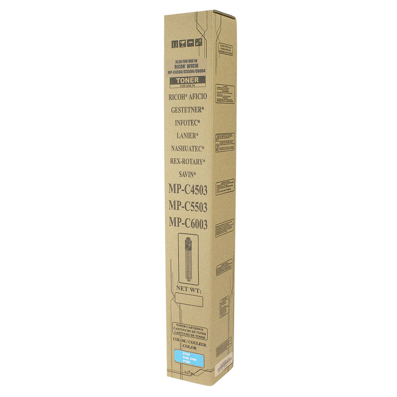 Compatible Ricoh MP C4503 / MP C4503 / MP C4504 (841852) Toner Cartridge, Cyan, 22.5K Yield, TAA Compliant, Made in USA