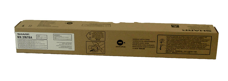 OEM Sharp MX-31NTBA Toner Cartridge, Black, 18K Yield