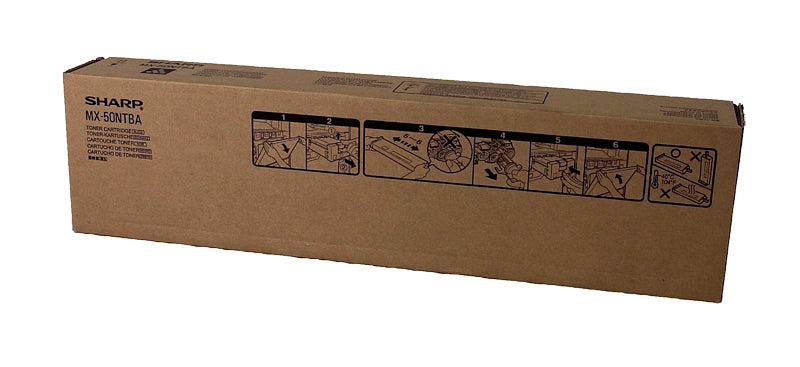 OEM Sharp MX-50NTBA Toner Cartridge, Black, 36K Yield