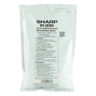 OEM Sharp MX-561NV Developer, Black, 600K Yield