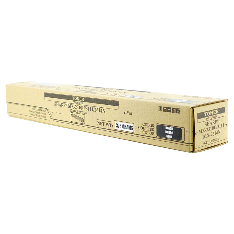 Compatible Sharp MX-2310 / MX-2616 (MX-23NTBA) Toner Cartridge, Black, 18K Yield, TAA Compliant, Made in USA