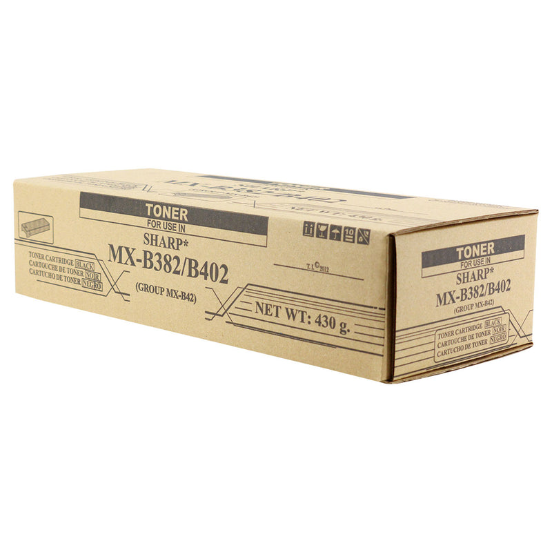 Compatible Sharp MX-B402 (MX-B42NT1) Toner Cartridge, Black, 20K Yield, TAA Compliant, Made in USA