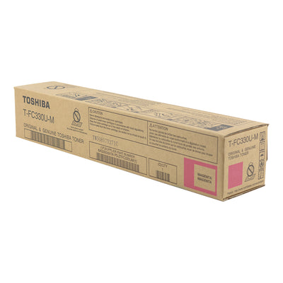 OEM Toshiba T-FC330U-M (TFC330UM) Toner Cartridge, Magenta, 17.4K Yield