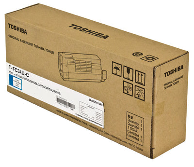 OEM Toshiba T-FC34U-C (TFC34UC) Toner Cartridge, Cyan, 11.5K Yield