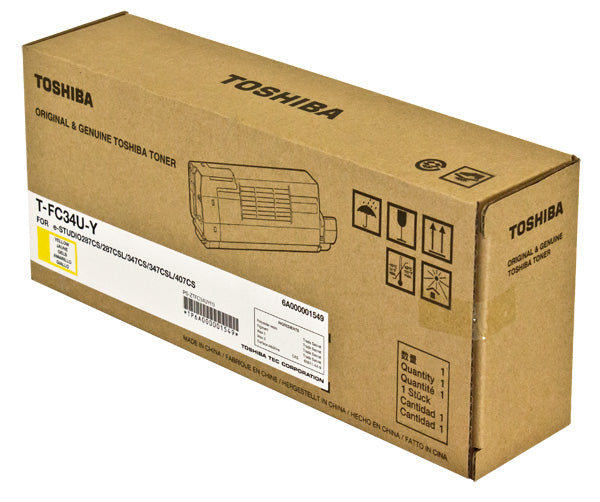 OEM Toshiba T-FC34U-Y (TFC34UY) Toner Cartridge, Yellow, 11.5K Yield