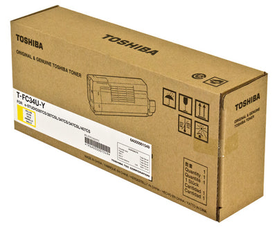 OEM Toshiba T-FC34U-Y (TFC34UY) Toner Cartridge, Yellow, 11.5K Yield