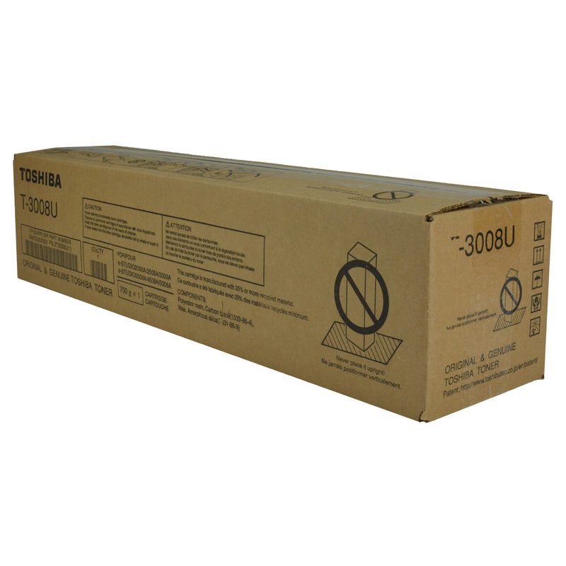 OEM Toshiba T-3008U (T3008U) Toner Cartridge, Black, 43.9K Yield