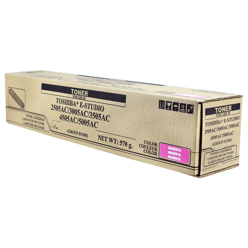 Compatible Toshiba e-Studio 2505 3005 3505 5005 (T-FC505UM) Toner Cartridge, Magenta, 33.6K Yield, TAA Compliant, Made in USA