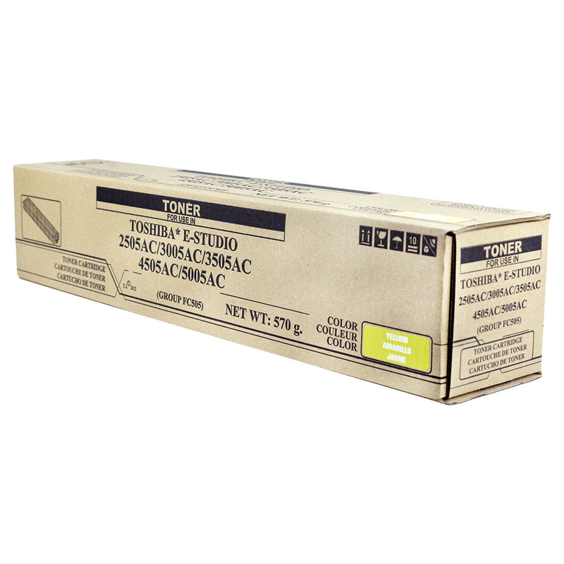 Compatible Toshiba e-Studio 2505 3005 3505 5005 (T-FC505UY) Toner Cartridge, Yellow, 33.6K Yield, TAA Compliant, Made in USA