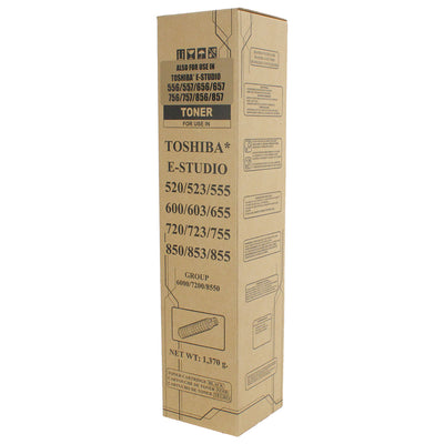 Compatible Toshiba e-Studio 520 600 720 850 (T-6000) Toner Cartridge, Black, 60K Yield, TAA Compliant, Made in USA
