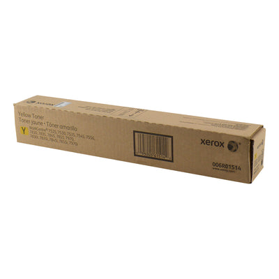 OEM Xerox 6R01514 (6R1514) Toner Cartridge, Yellow, 15K Yield