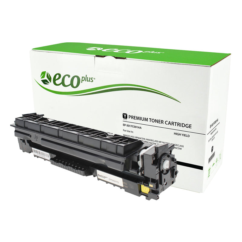 EcoPlus Canon CRG-055H (3017C001AA) Toner Cartridge, Yellow, 5.9K High Yield, (Used OEM Chip), Made in USA