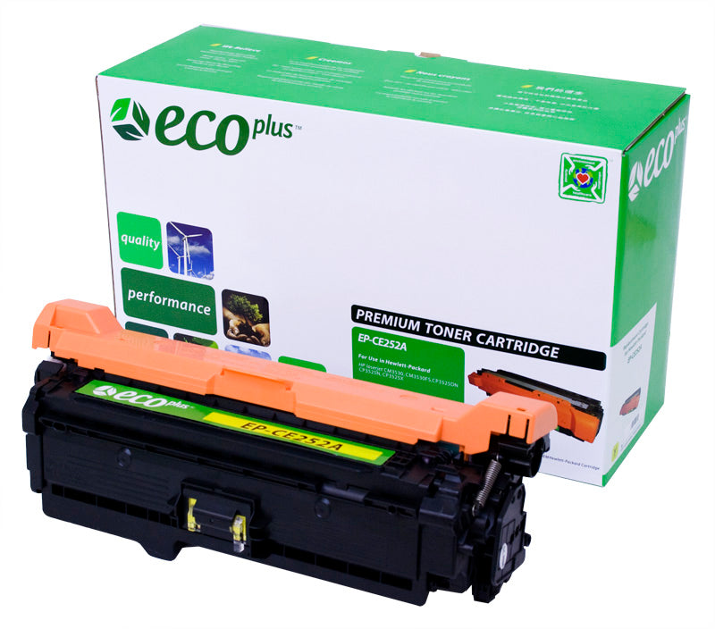 EcoPlus HP 504A (CE252A) Toner Cartridge, Yellow, 7K Yield