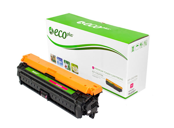 EcoPlus HP 650A (CE273A) Toner Cartridge, Magenta, 15K Yield