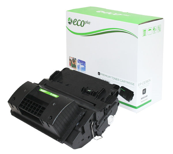 EcoPlus HP 90X (CE390X) Toner Cartridge, Black, 24K High Yield