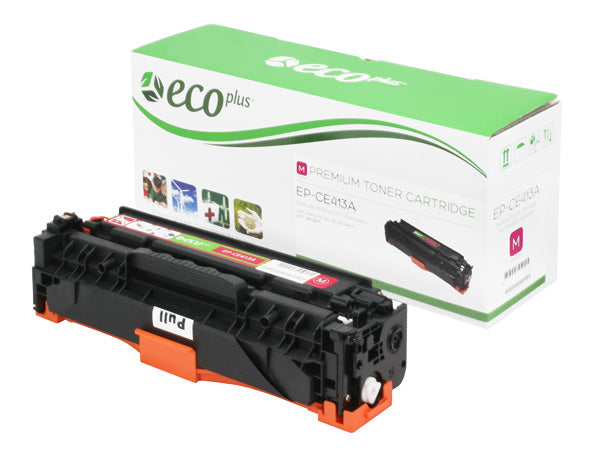 EcoPlus HP 305A (CE413A) Toner Cartridge, Magenta, 2.6K Yield