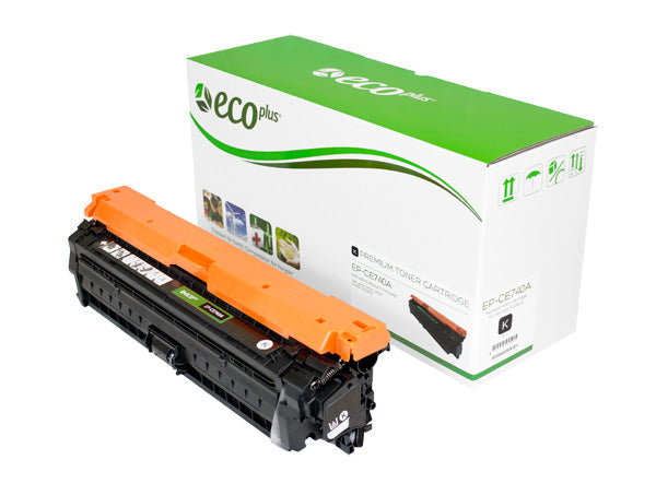 EcoPlus HP 307A (CE740A) Toner Cartridge, Black, 7K Yield