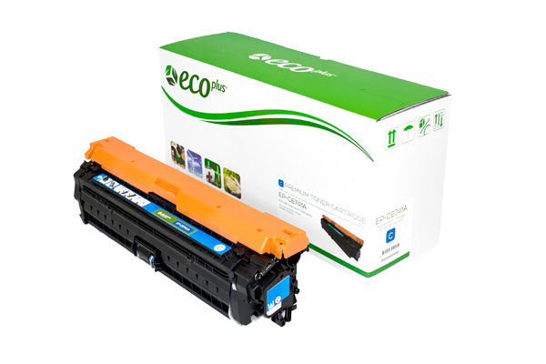 EcoPlus HP 307A (CE741A) Toner Cartridge, Cyan, 7.3K Yield