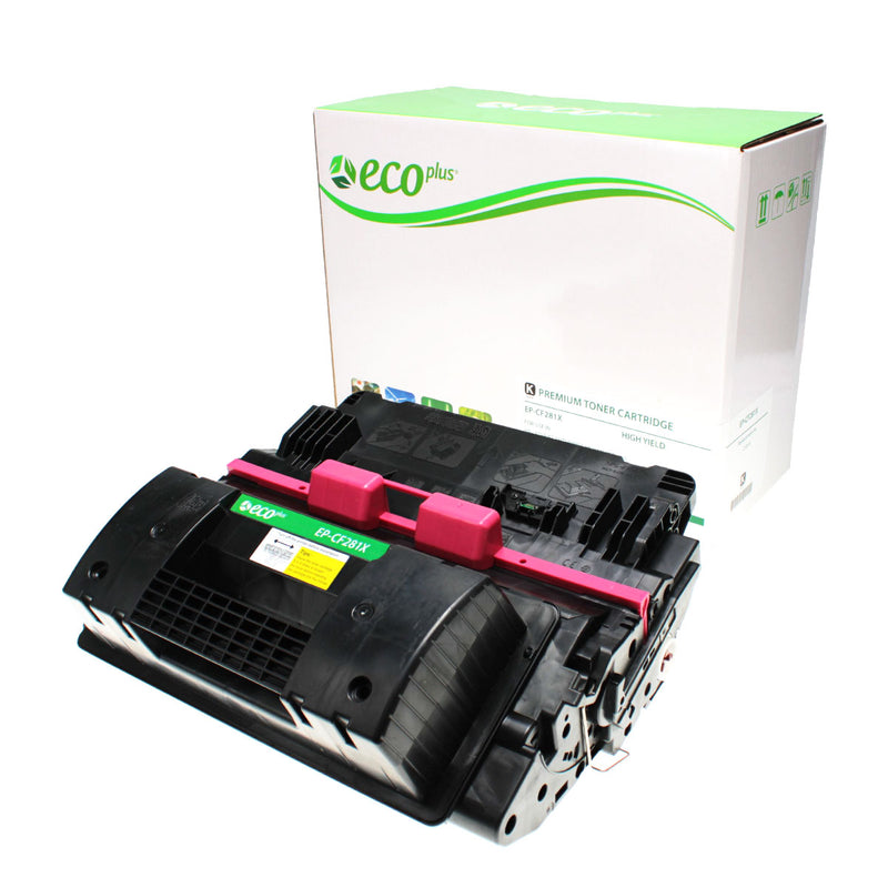 EcoPlus HP 81X (CF281X) Toner Cartridge, Black, 25K High Yield