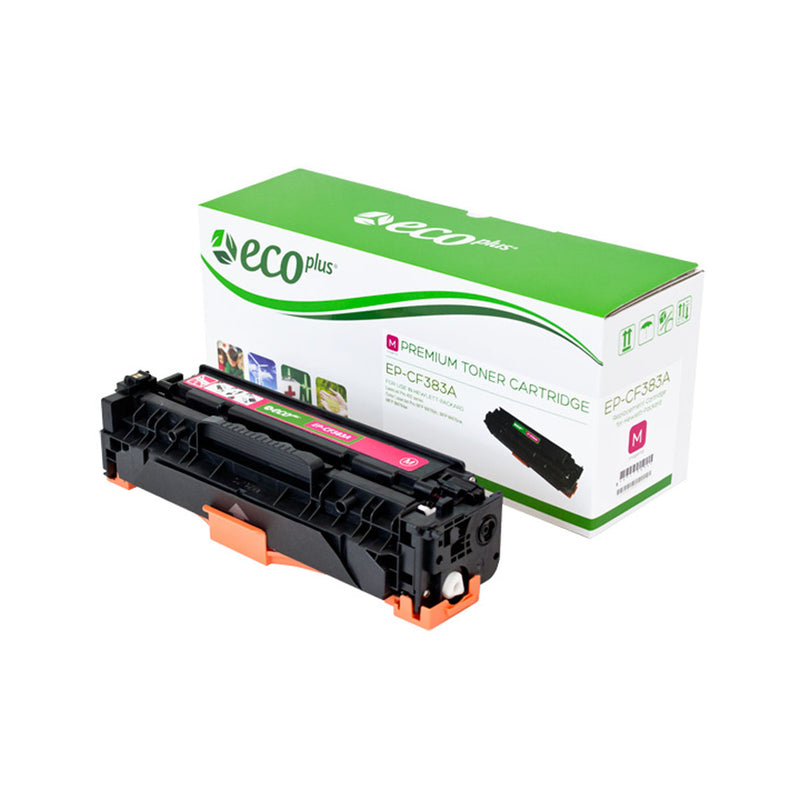 EcoPlus HP 312A (CF383A) Toner Cartridge, Magenta, 2.7K Yield