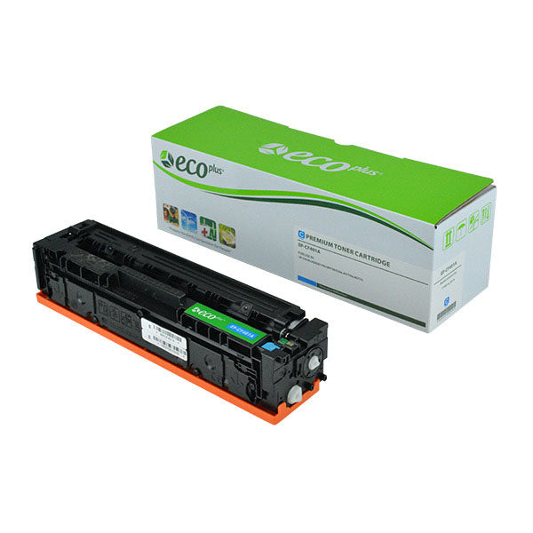 EcoPlus HP 201A (CF401A) Toner Cartridge, Cyan, 1.4K Yield