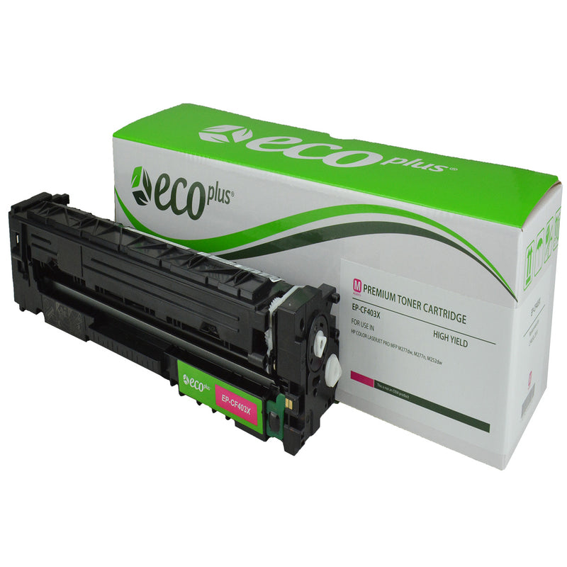 EcoPlus HP 201X (CF403X) Toner Cartridge, Magenta, 2.3K High Yield