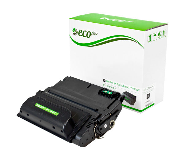 EcoPlus HP 42A (Q5942A) Toner Cartridge, Black, 10K Yield, Made in USA