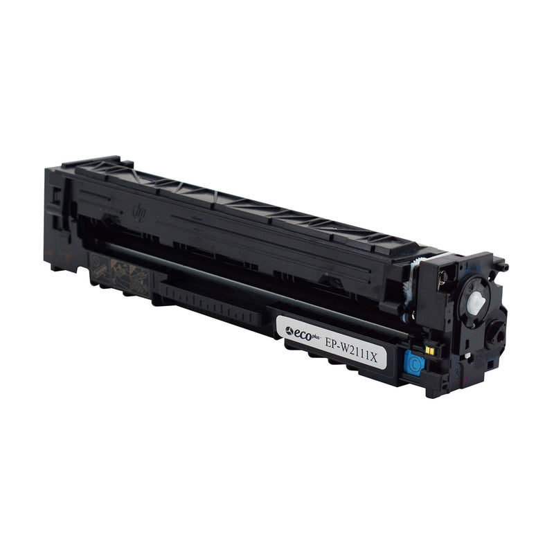 EcoPlus HP 206X (W2111X) Toner Cartridge, Cyan, 2.45K High Yield, (Used OEM Chip), TAA Compliant