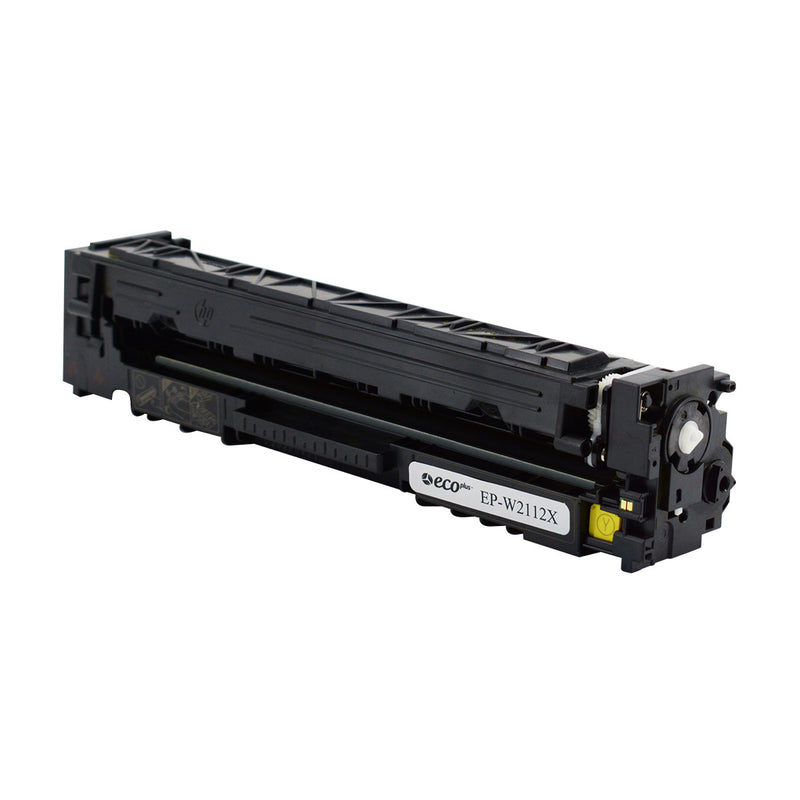 EcoPlus HP 206X (W2112X) Toner Cartridge, Yellow, 2.45K High Yield, (Used OEM Chip), TAA Compliant