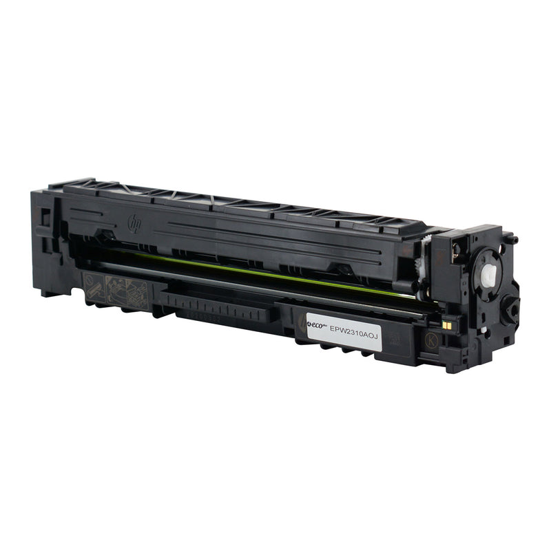 EcoPlus HP 215A (W2310A) Toner Cartridge, Black, 2.4K Yield Jumbo, (Used OEM Chip) Made in USA